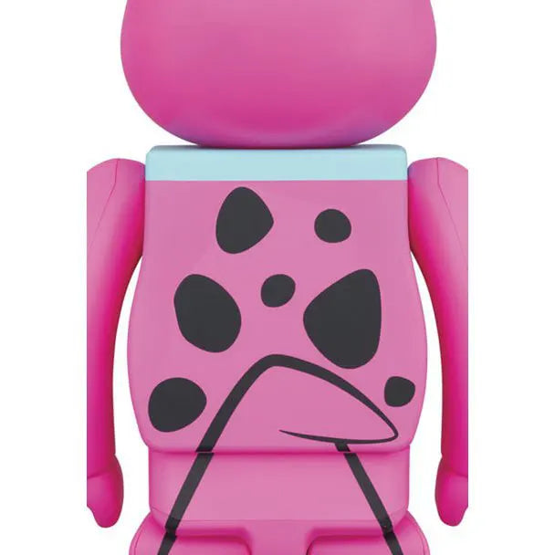 Back view of Medicom Toy Bearbrick 1000% Dino from The Flintstones showing black spots, collectible art toy design details.