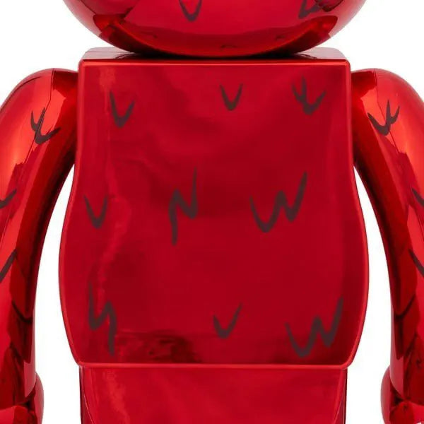 1000% Bearbrick Elmo Chrome Edition back view