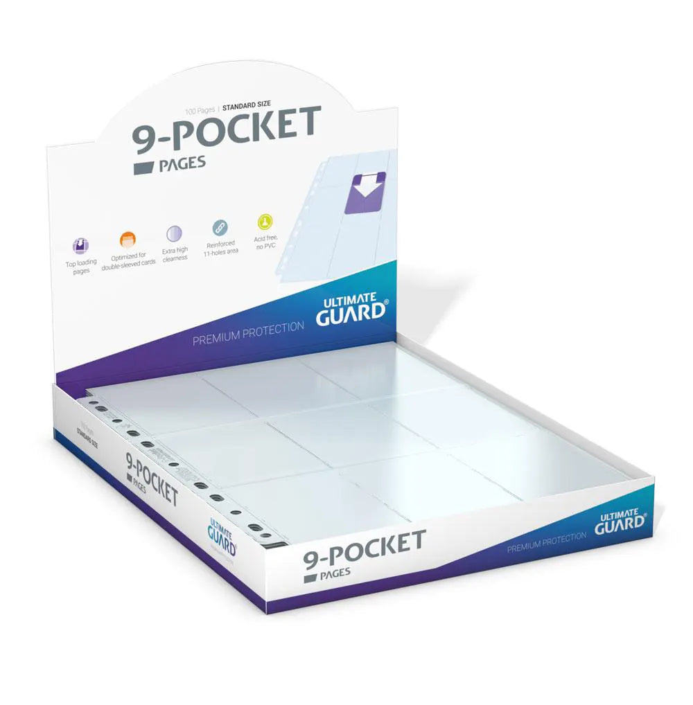 9-Pocket Pages Top-Loading (100 Pack) - Transparent - Ultimate Guard