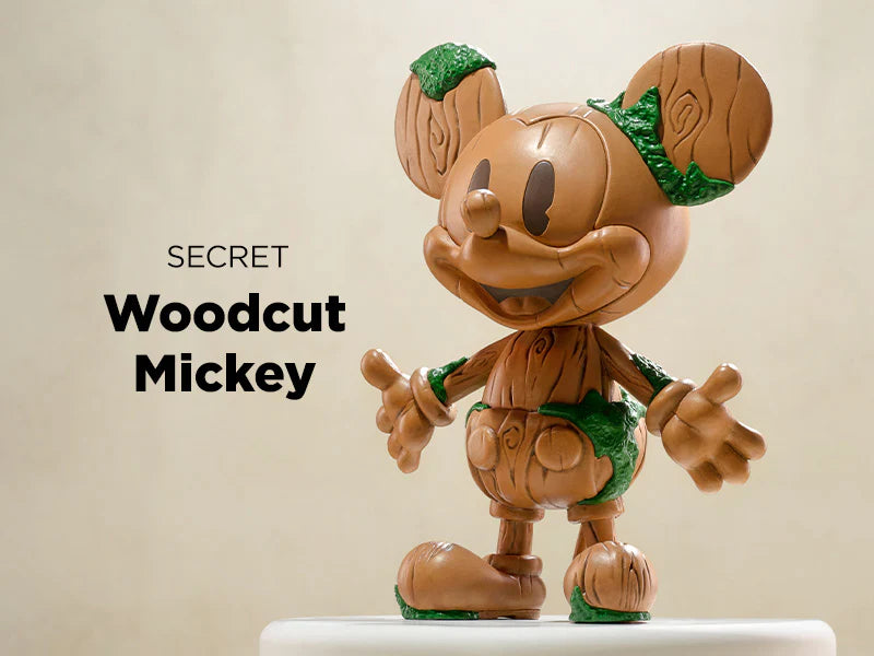 Woodcut Mickey - Mickey Ever Curious Pop Mart