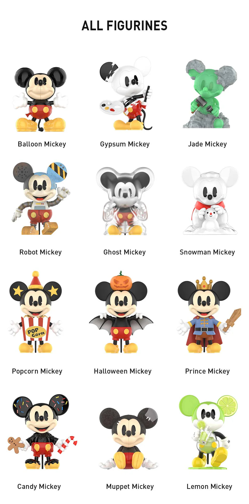 Mickey Ever Curious Pop Mart All Figures