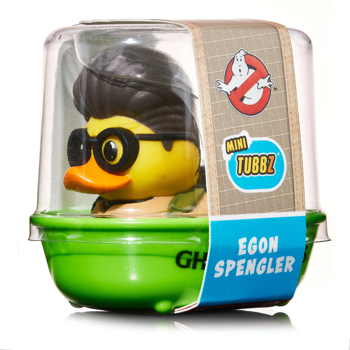 Profile view of Egon Spengler Mini TUBBZ highlighting Ghostbusters gear