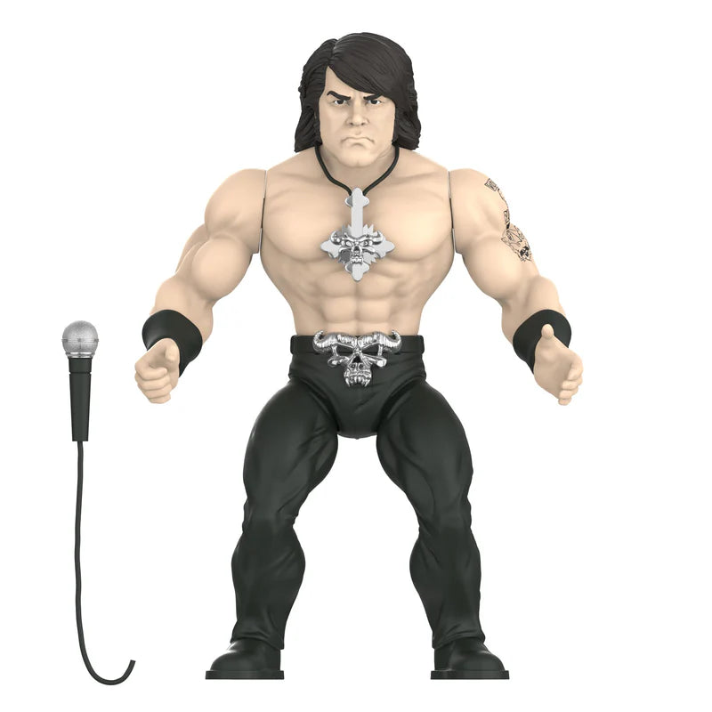 Front-facing view of the Glenn Danzig figure showing sculpt details and accessories