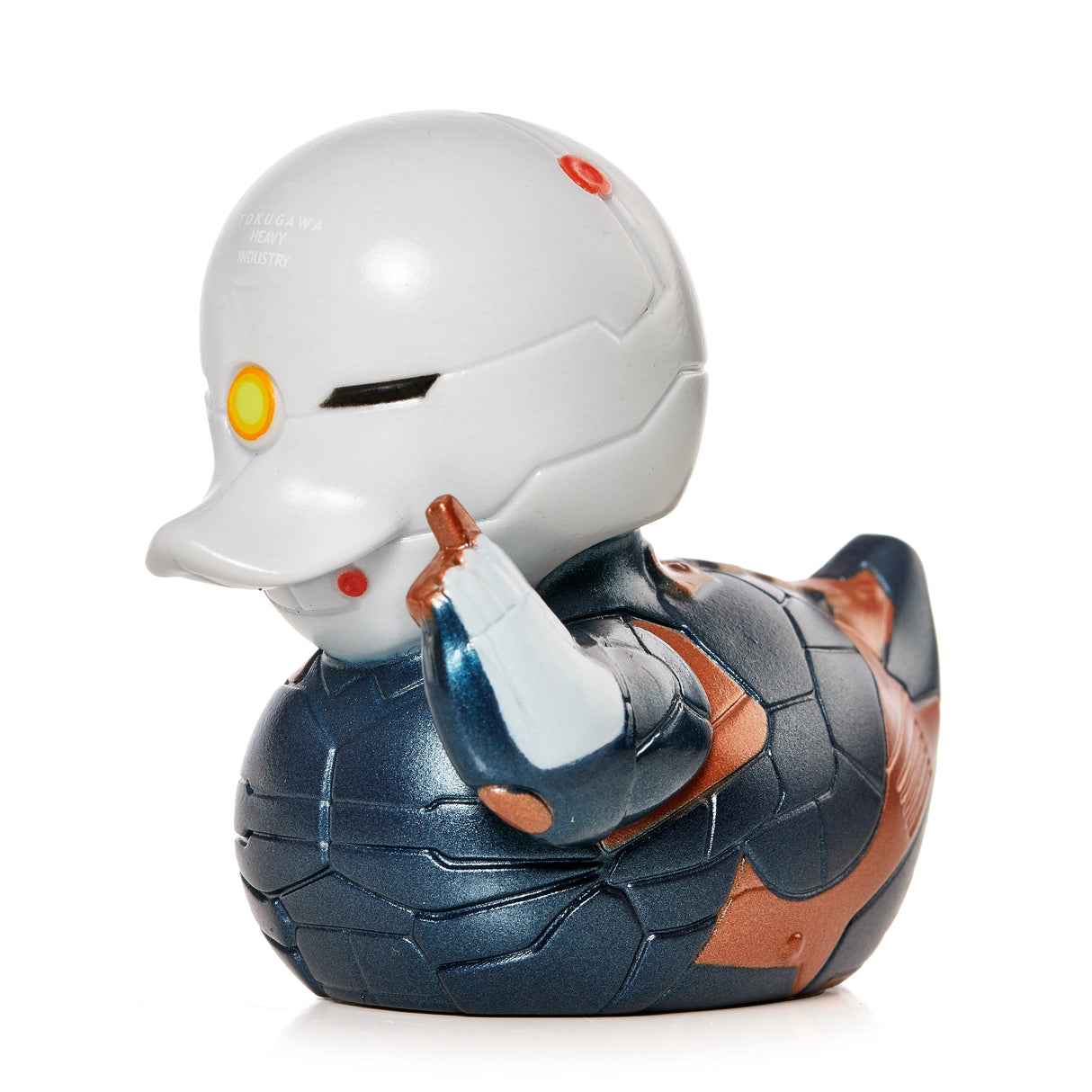Side profile of Metal Gear Solid Gray Fox TUBBZ figure showing armor details.