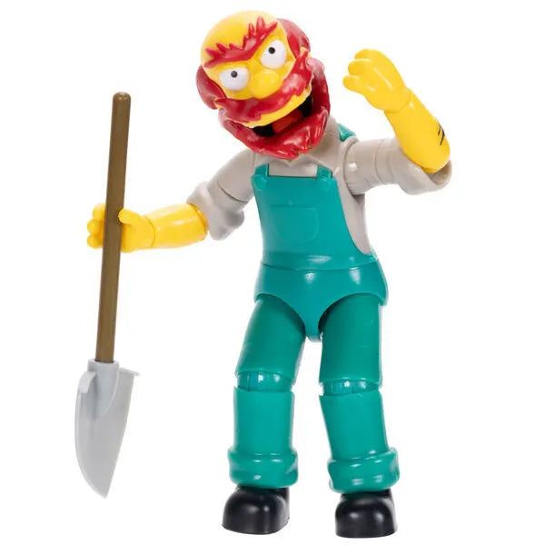 Groundskeeper Willie figure facial detail shot