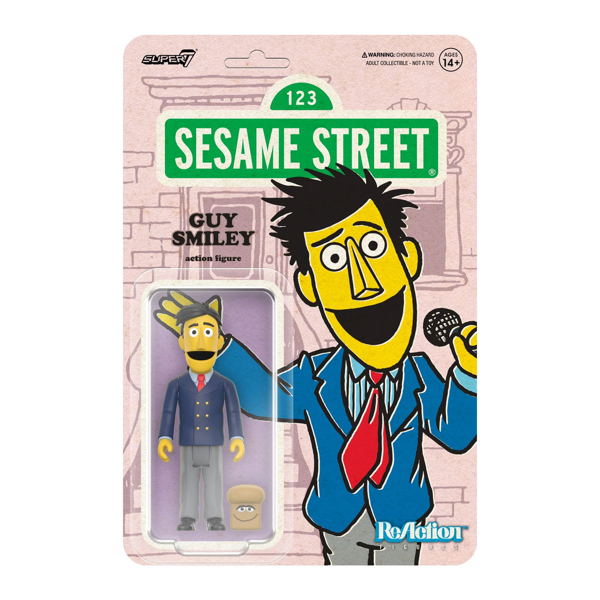 Guy Smiley ReAction figure in official Super7 packaging
