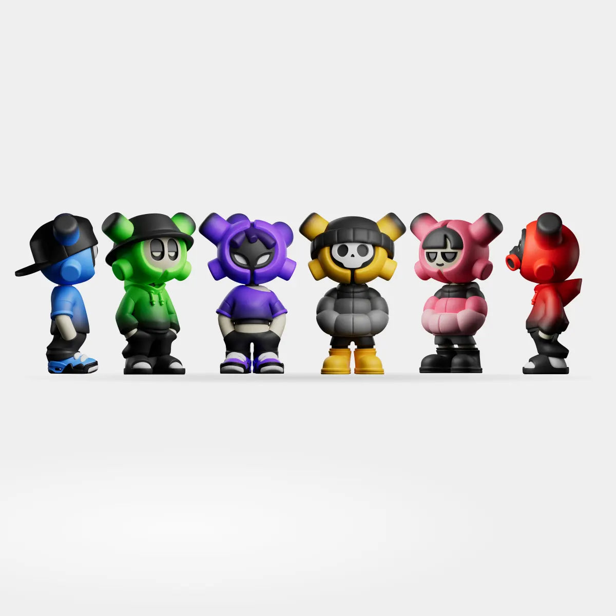EQSO The Crew Series blind box figures by Popterror