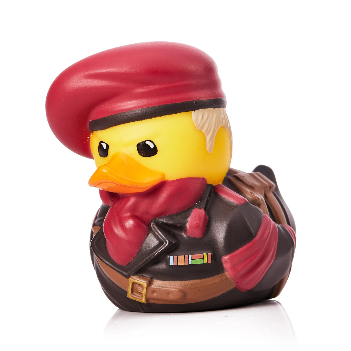 Side view of Revolver Ocelot Mini TUBBZ vinyl duck