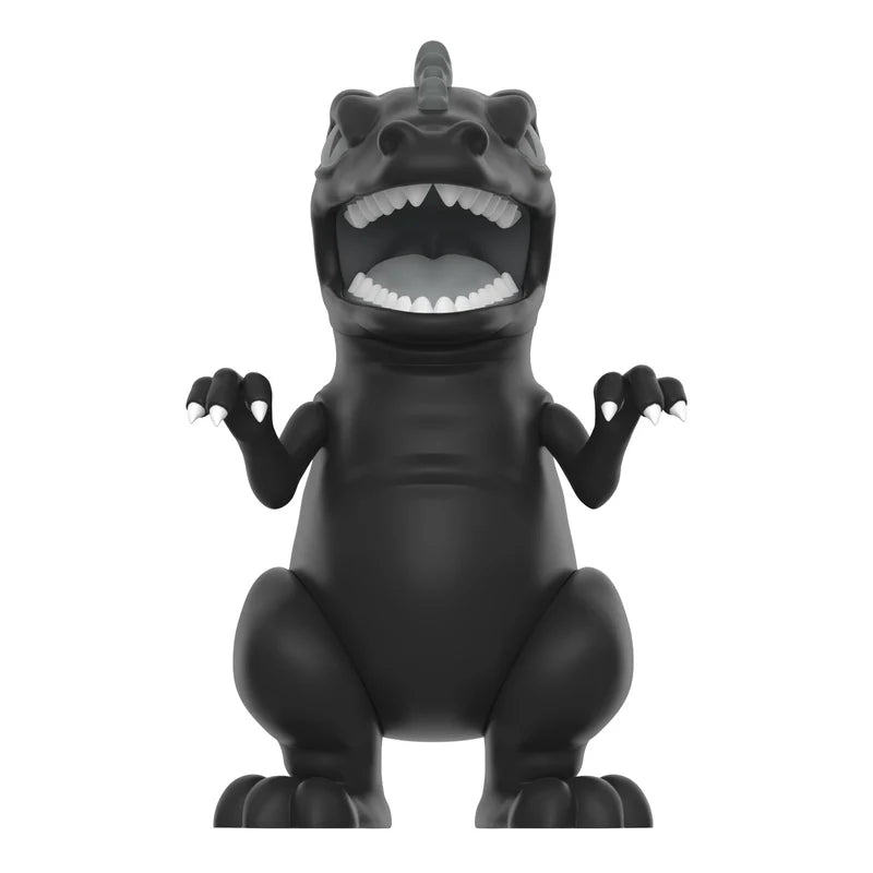 Shadow Reptar in matte black finish with white claws and sharp teeth.