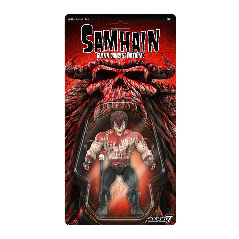 Carded Samhain Glenn Danzig figure packaging with demonic skull backdrop