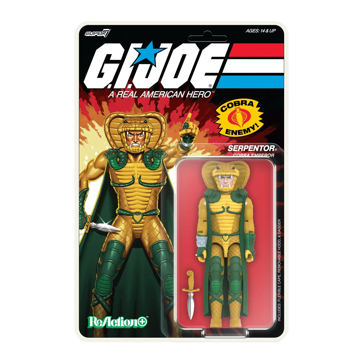 Serpentor (Cartoon) - G.I. Joe ReAction+ Figure Wave 2