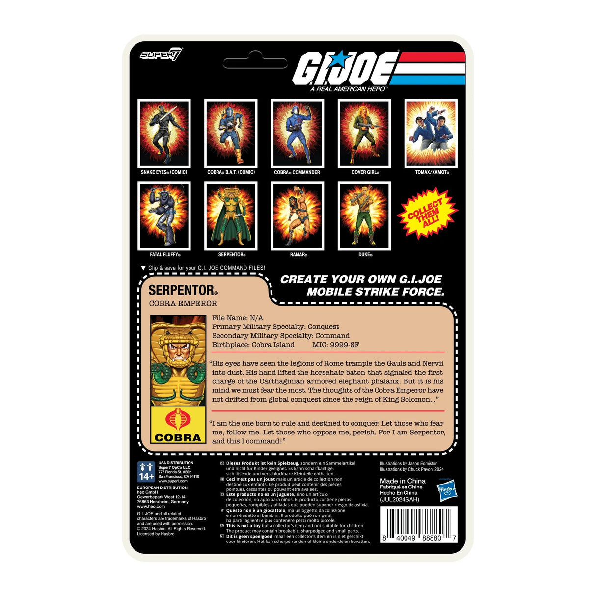 Serpentor (Cartoon) - G.I. Joe ReAction+ Figure Wave 2