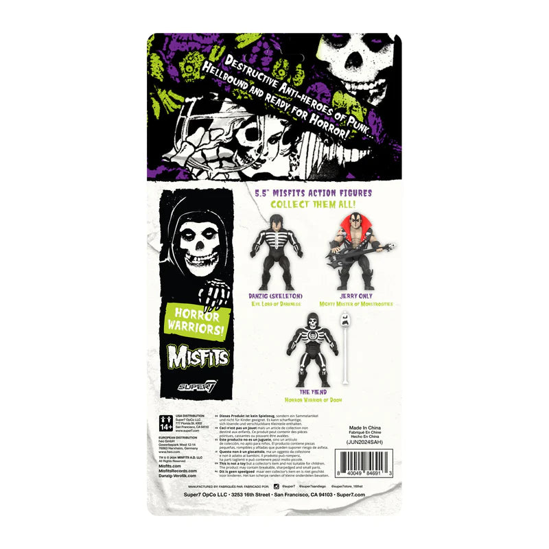 The Fiend figure from Misfits with front-facing stance and eerie skull mask.