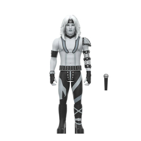 Vince Neil ReAction Figure from Mötley Crüe Wave 02 in black and white with microphone accessory