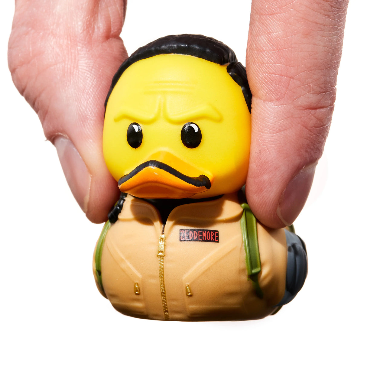 Winston Zeddemore Mini TUBBZ Ghostbusters duck being squeezed by hand