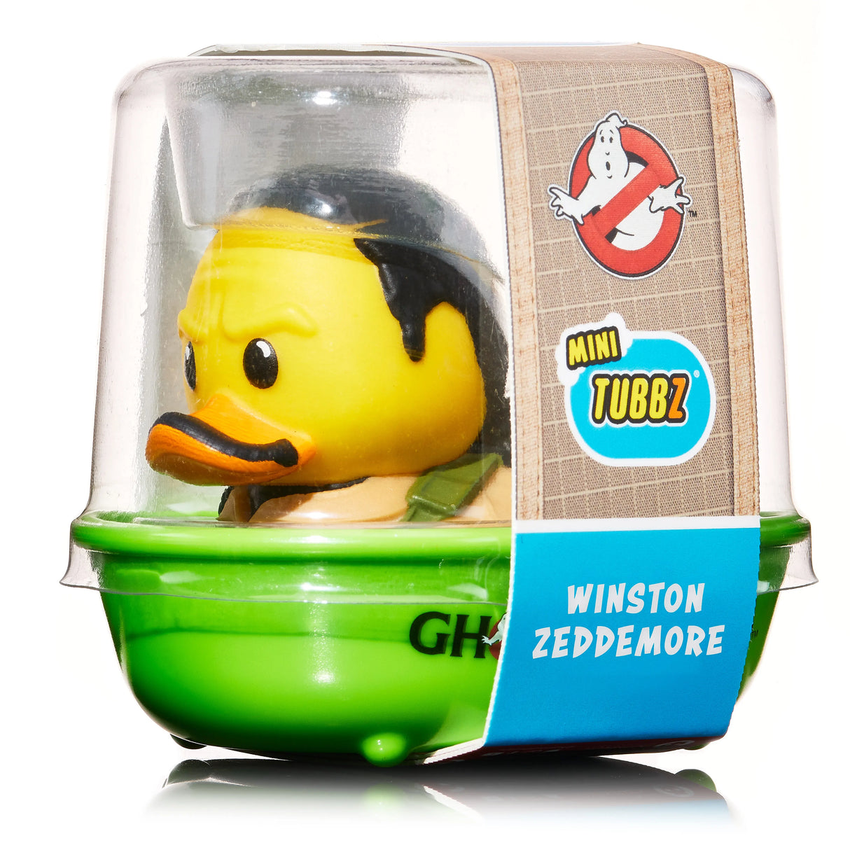 Winston Zeddemore collectible TUBBZ duck inside green display bathtub packaging