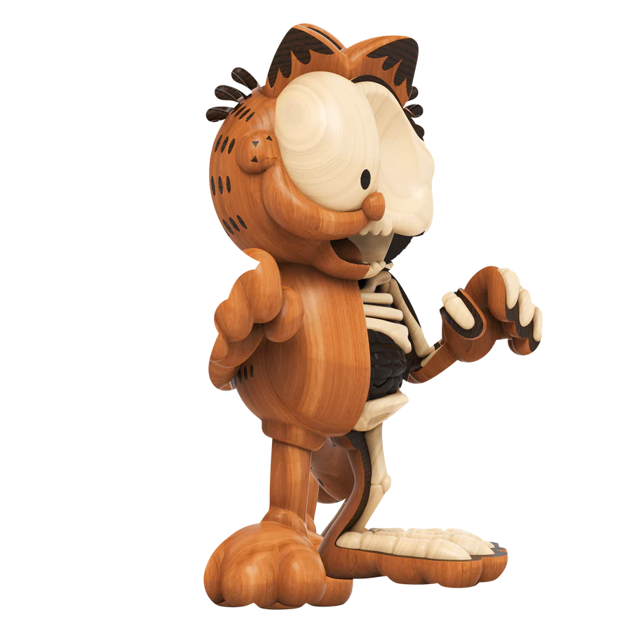 Woodworked Dissected Garfield by Jason Freeny x Mighty Jaxx