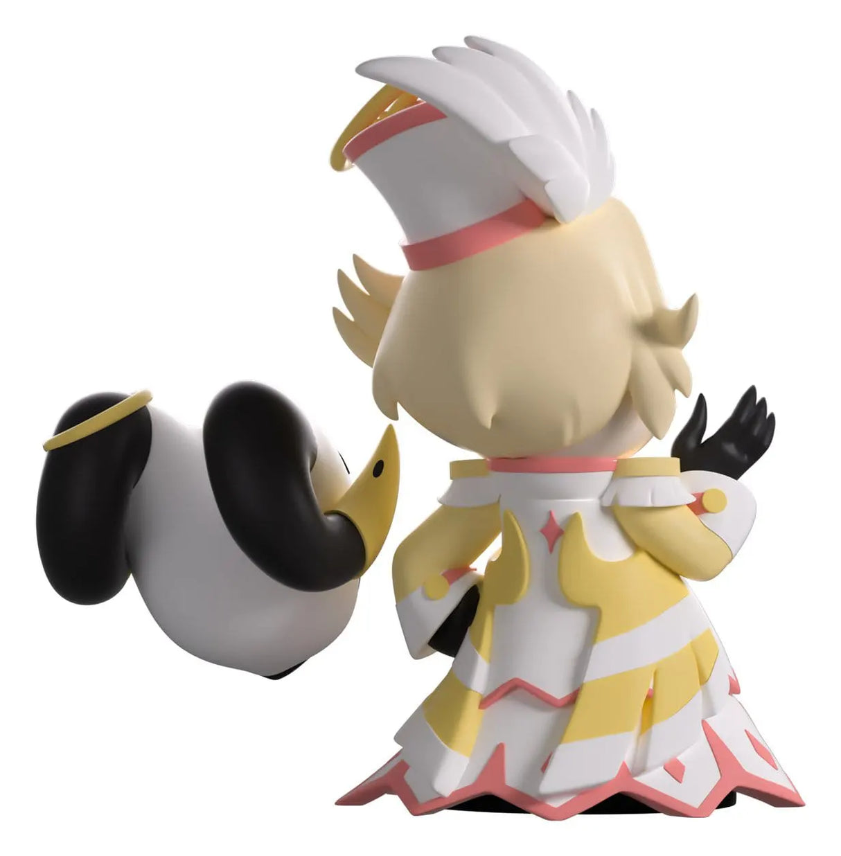 Abel Hazbin Hotel Youtooz Vinyl Figure rear view with Exorcist mask