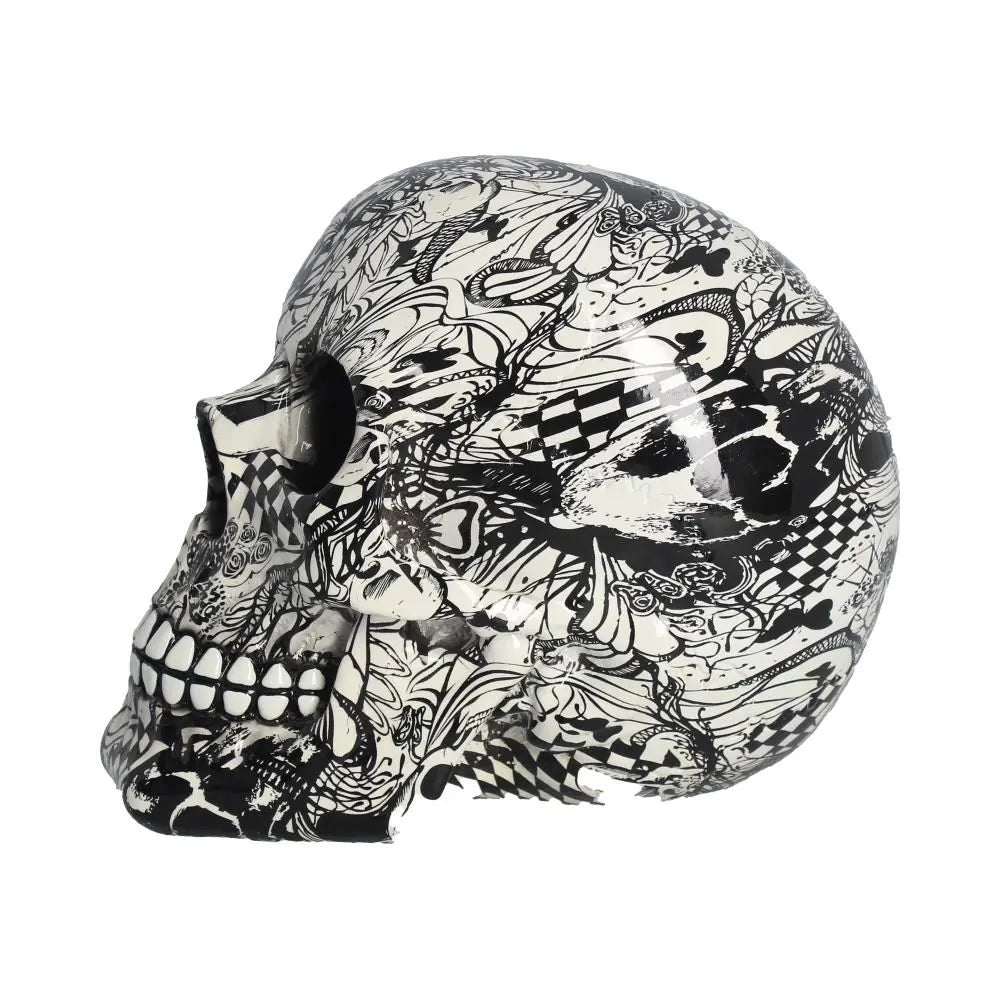 Abstraction monochrom skull