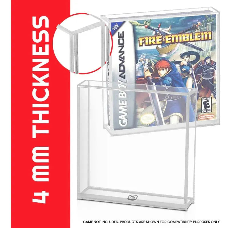Acrylic Case for Gameboy/Gameboy Advance Games (2-Pack) 4mm Thickness