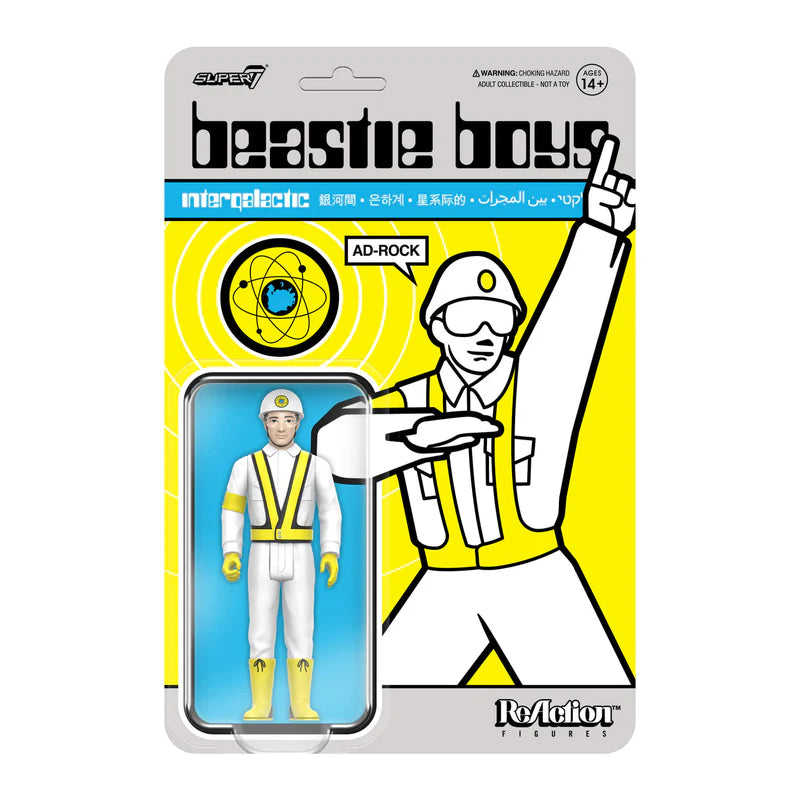 Ad-Rock Beastie Boys Intergalactic ReAction Figure in retro Super7 blister card packaging