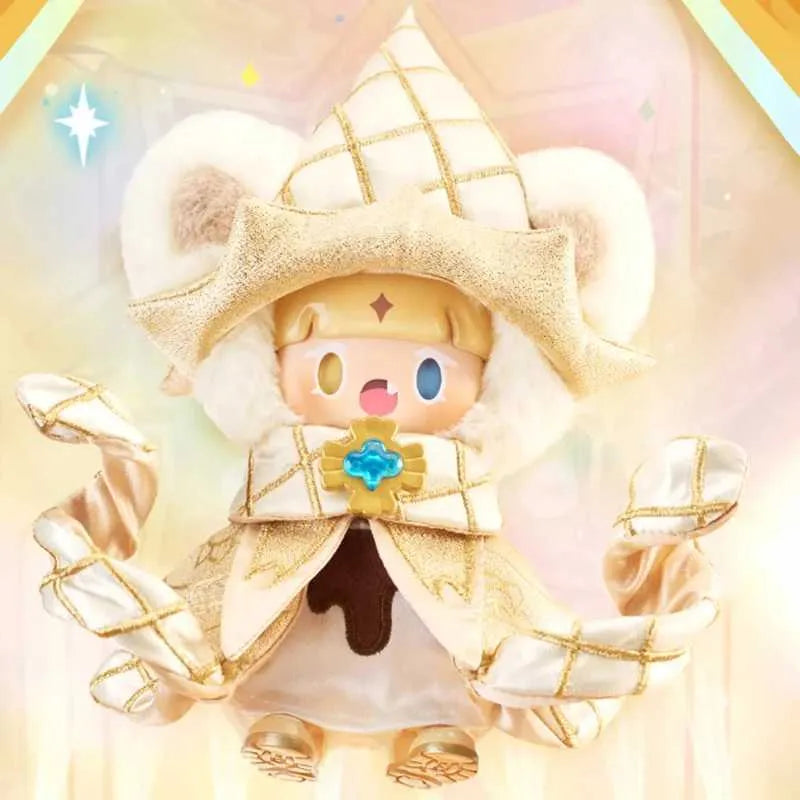 Hidden Pure Vanilla Cookie plush from Adou Fancy Cookie Show Blindbox with golden cloak and crown.