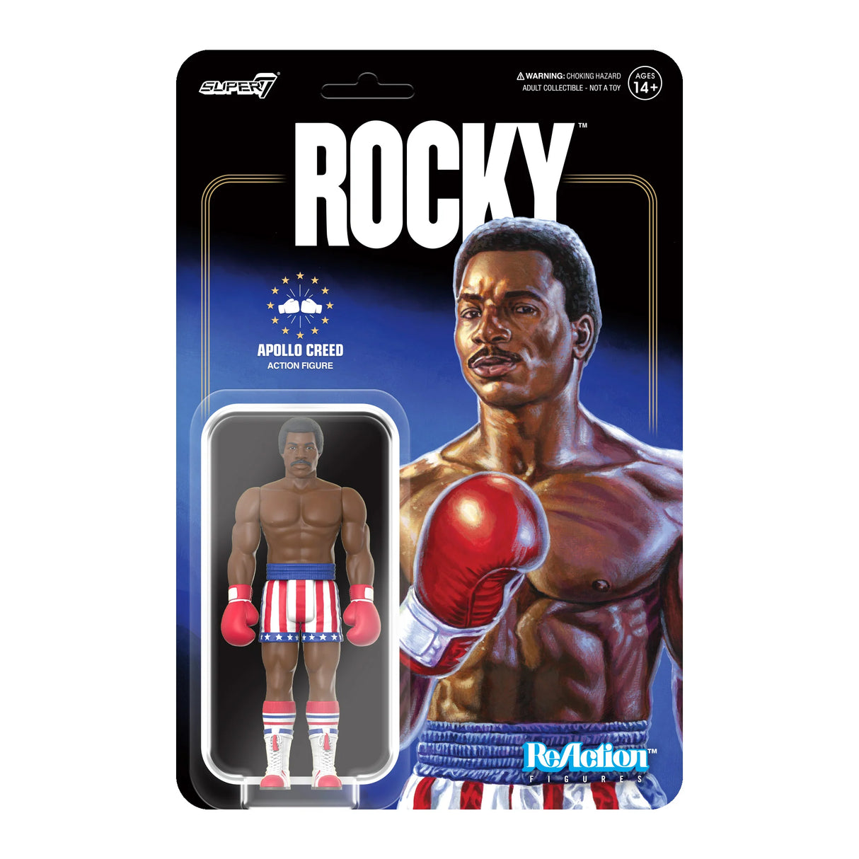 Apollo Creed (Boxing) Rocky ReAction Figure