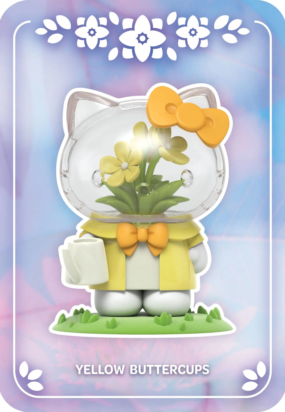 Hello Kitty Yellow Buttercups floral blind box figure.