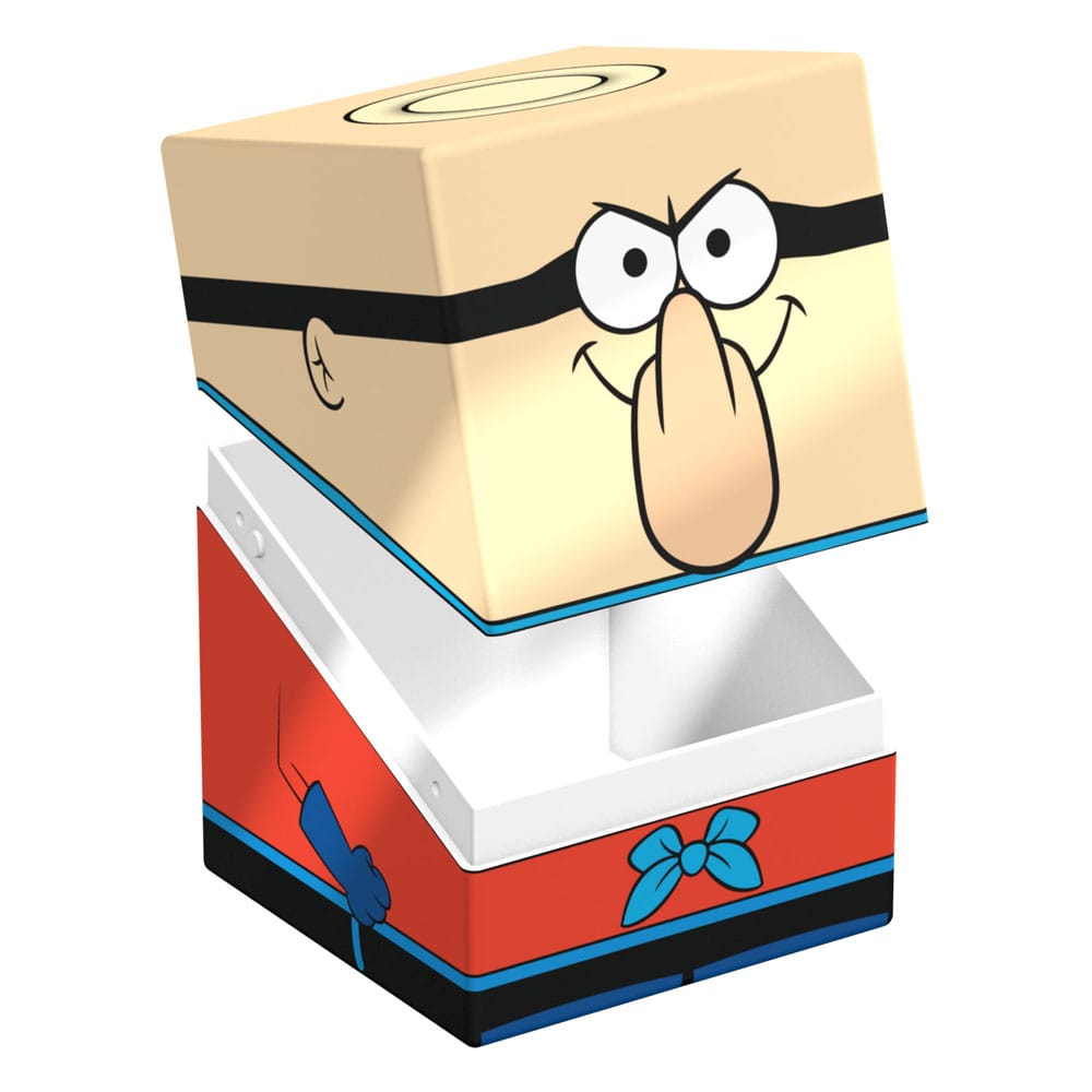 Barnacle Boy Squaroes box with lid lifted to reveal interior.
