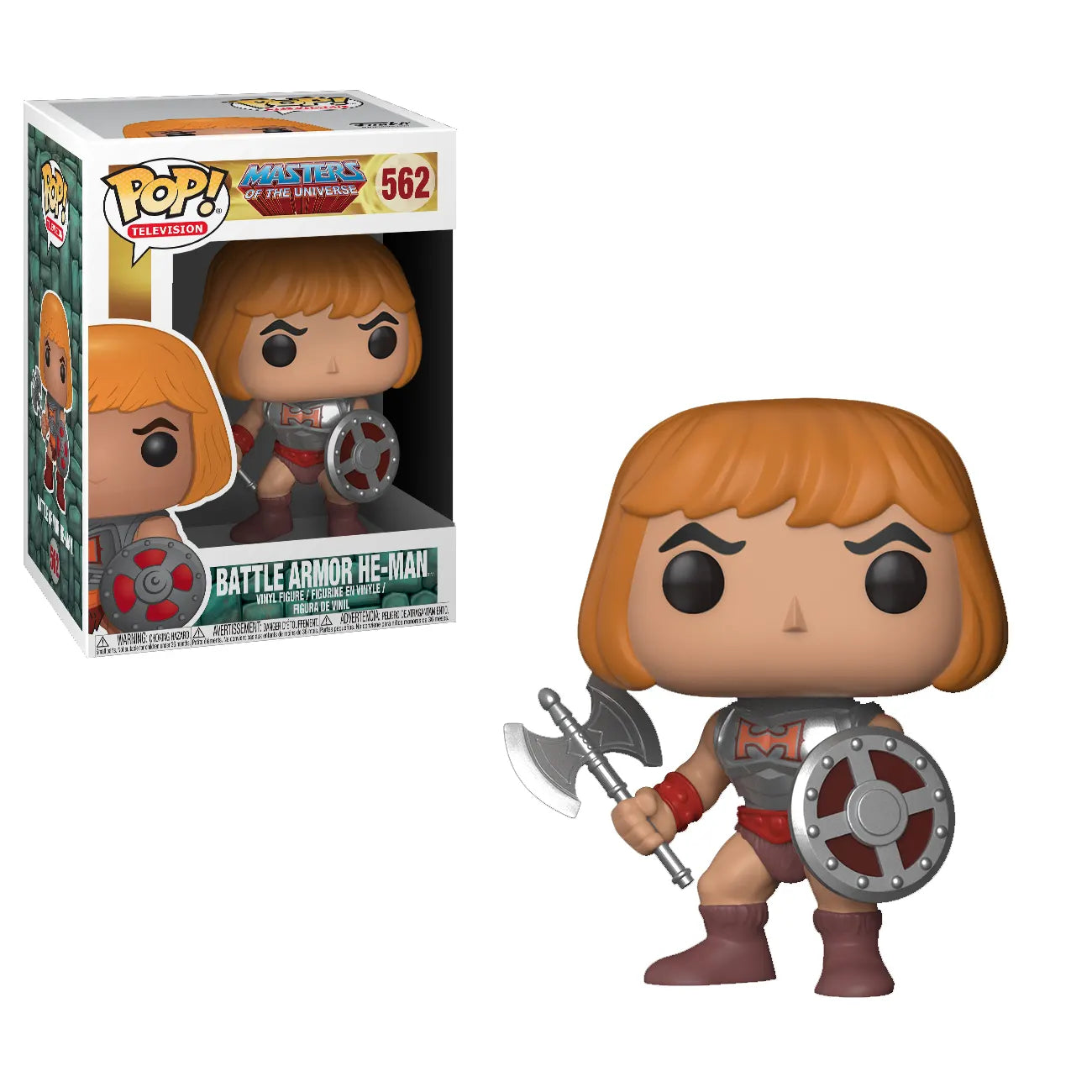 Battle Armor He-Man #562 Funko Pop! with axe and shield