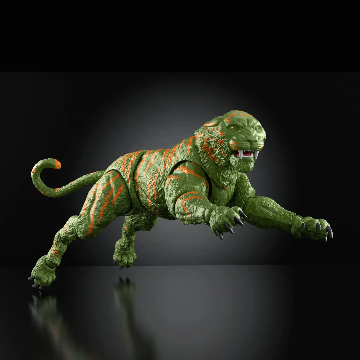 Battle Cat Masters of the Universe movie figure posed leaping into battle