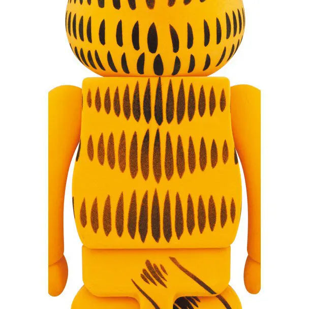 Back view of Garfield Bearbrick 1000% Flocky Edition showing detailed fur texture