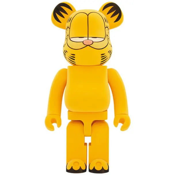 Garfield Bearbrick 1000% Flocky Edition standing upright with iconic smirk