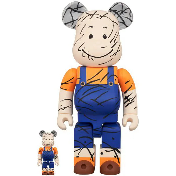 Pigpen Bearbrick 400% and 100% set by Medicom Toy front view