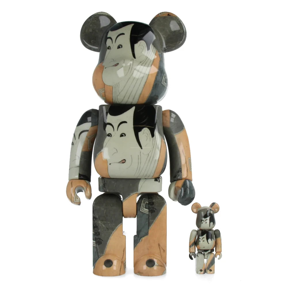 400% & 100% Bearbrick Set - Toshusai Sharaku Ichikawa Ebizo IV