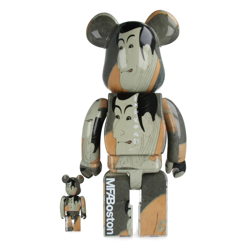 400% & 100% Bearbrick Set - Toshusai Sharaku Ichikawa Ebizo IV