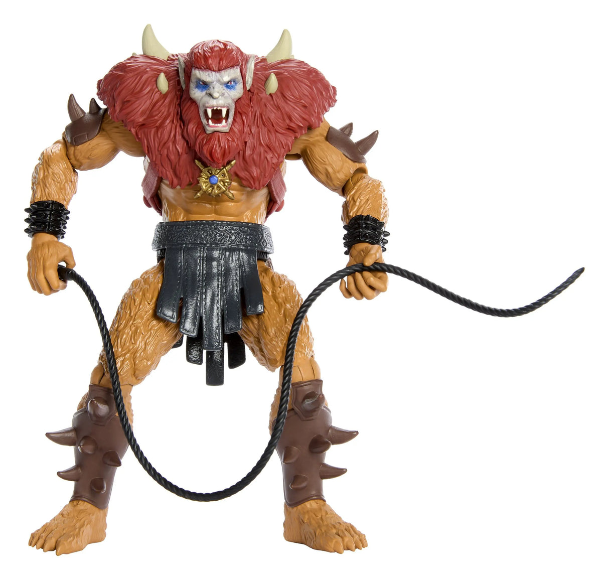 Beast Man Masters of the Universe 2026 movie action figure holding signature whip accessory