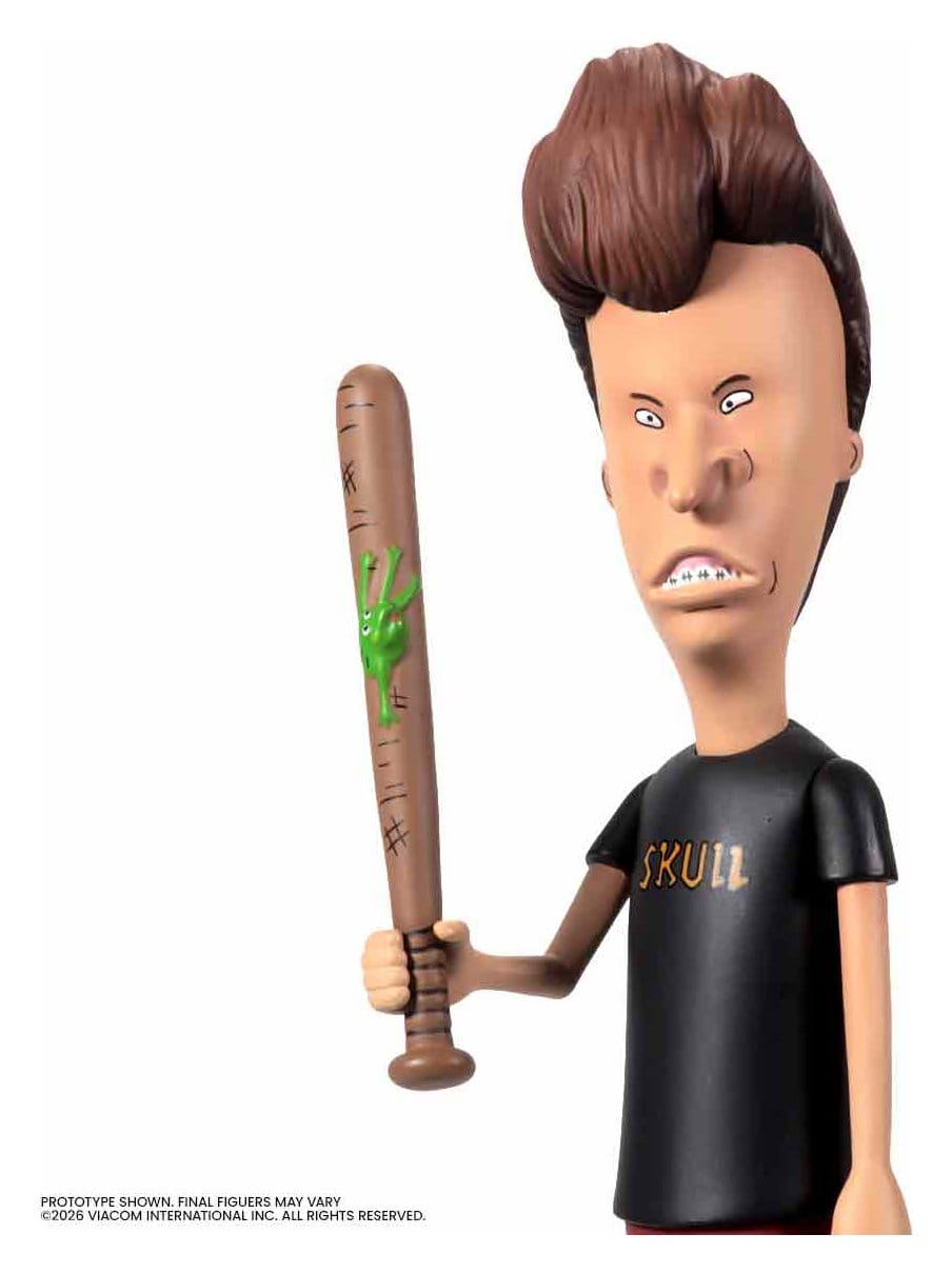 Butt-Head action figure holding baseball bat accessory