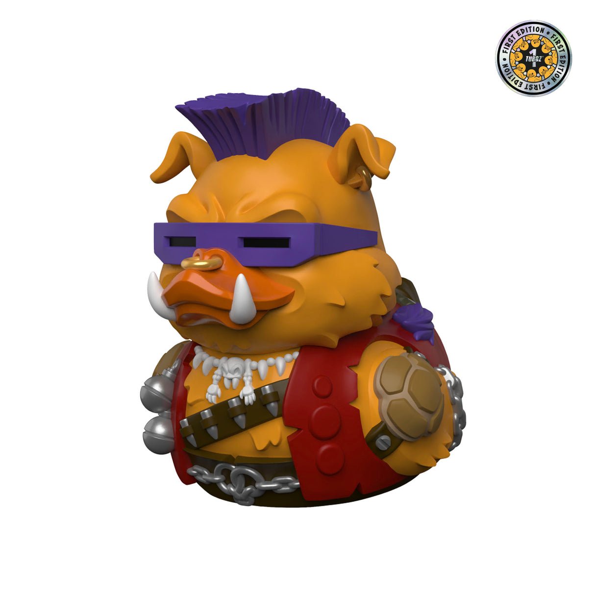 Bebop TUBBZ First Edition figure showing detailed punk design with mohawk and visor.