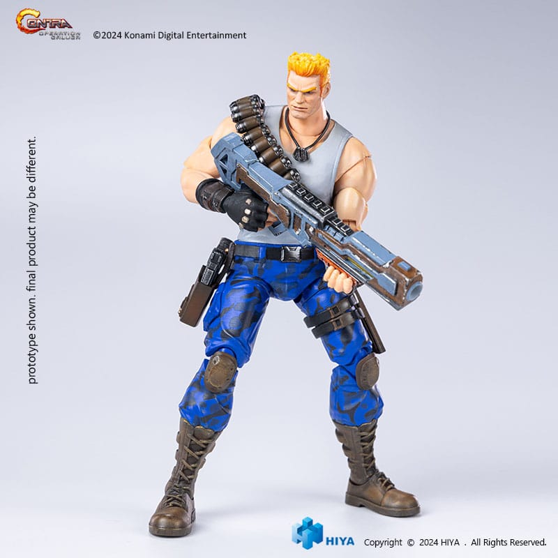 Bill Rizer Contra Operation Galuga action figure holding rifle dynamic pose