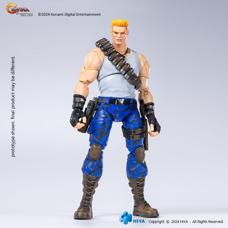 Bill Rizer Contra Exquisite Basic figure standing neutral pose with detailed articulation