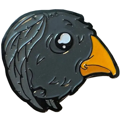 Birdball Soft Enamel Pin by Dead Zebra