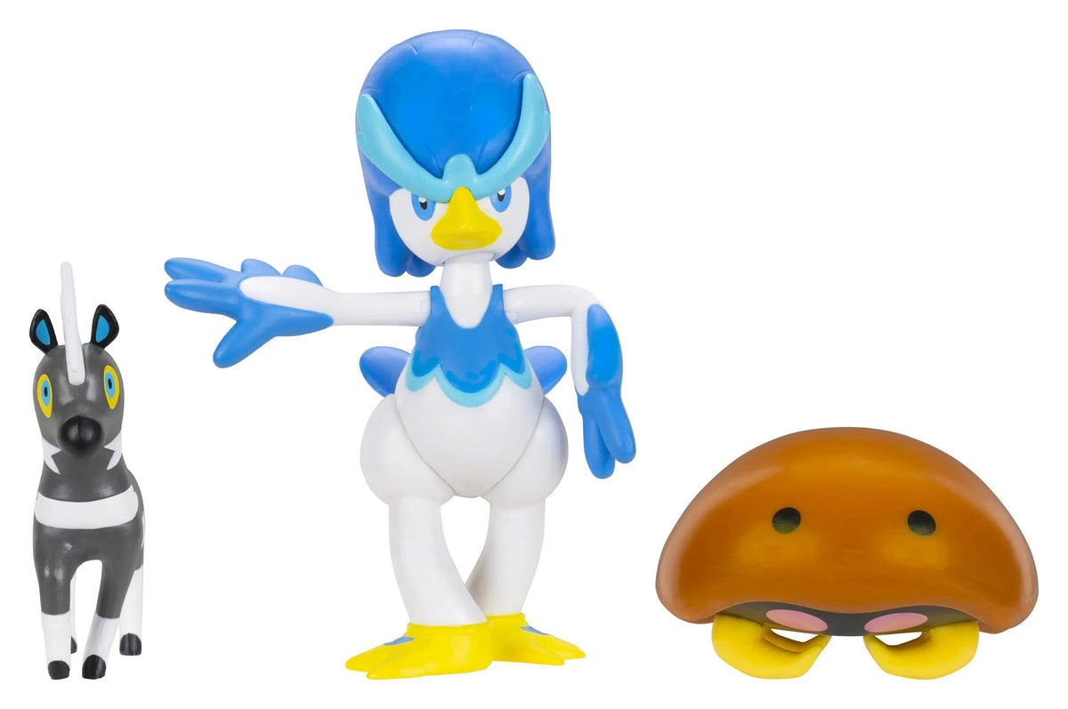 Blitzle, Kabuto and Quaxwell Pokémon Battle Figures