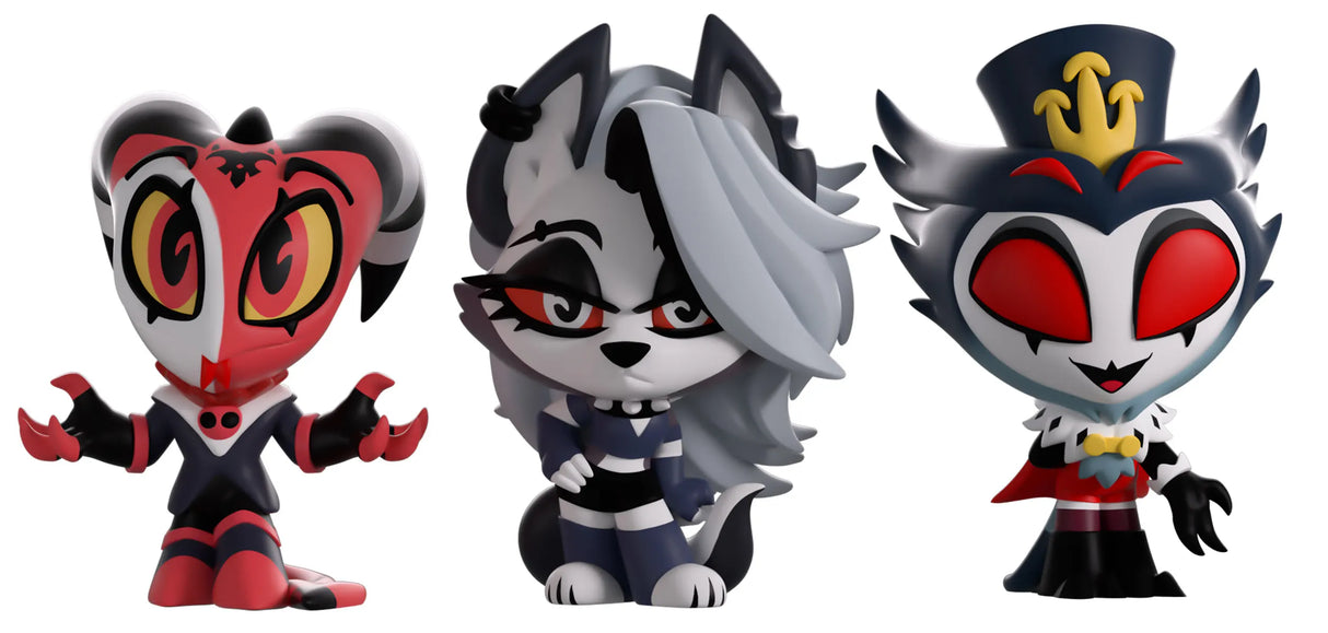 Blitzo Loona Stolas Helluva Boss Mini Tooz figures front view
