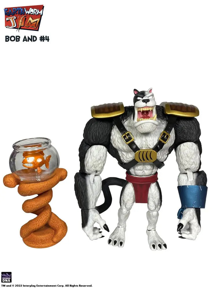 Premium DNA #4 figure snarling with articulated arms and shoulder straps