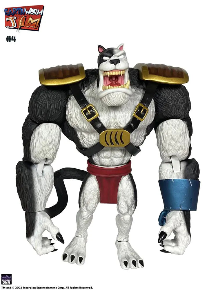 Premium DNA #4 figure snarling with articulated arms and shoulder straps