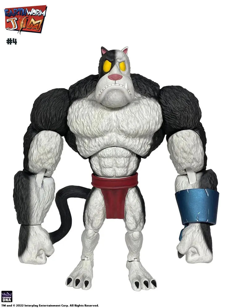 Premium DNA #4 figure snarling with articulated arms and shoulder straps