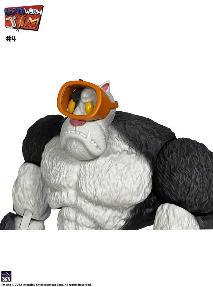 Alternate head sculpt with sad expression and goggles on Premium DNA figure