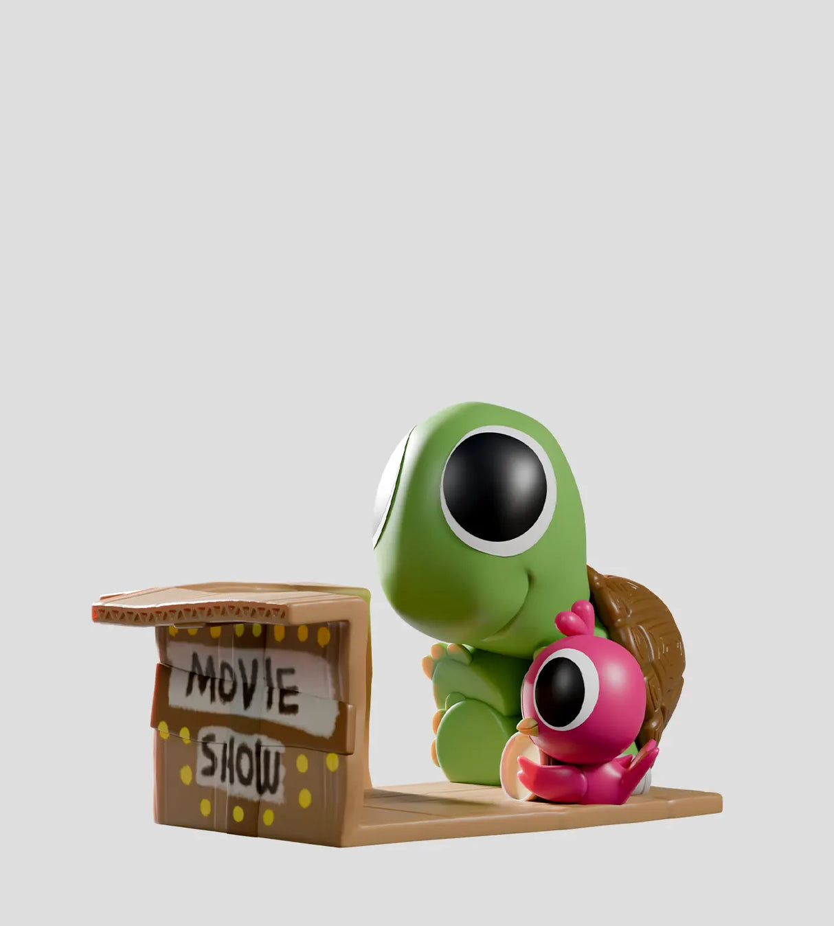 turtle and bird movie show cardboard cinema figure collectible