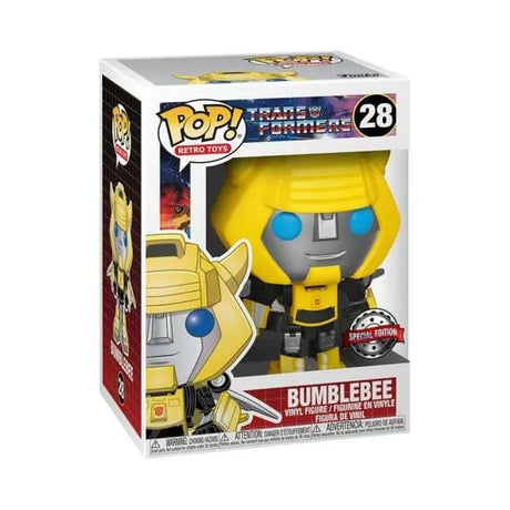 Bumblebee #28 Funko Pop! Vinyl figure from Transformers Retro Toys in display box.